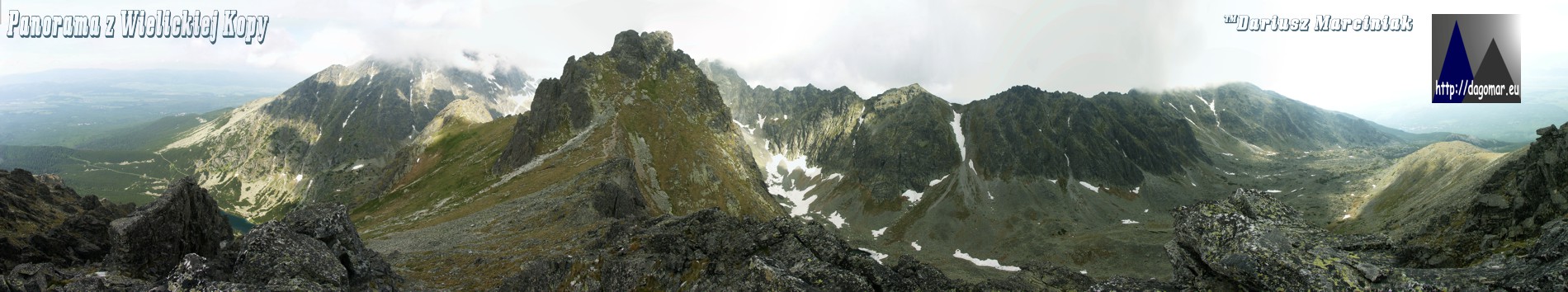 panorama z Wielickiej Kopy